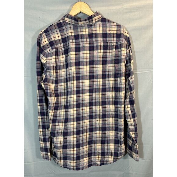 Bonobos Men's L Slim Fit‎ Stretch Flannel Shirt Plaid Long Sleeve Button Down - Picture 7 of 12